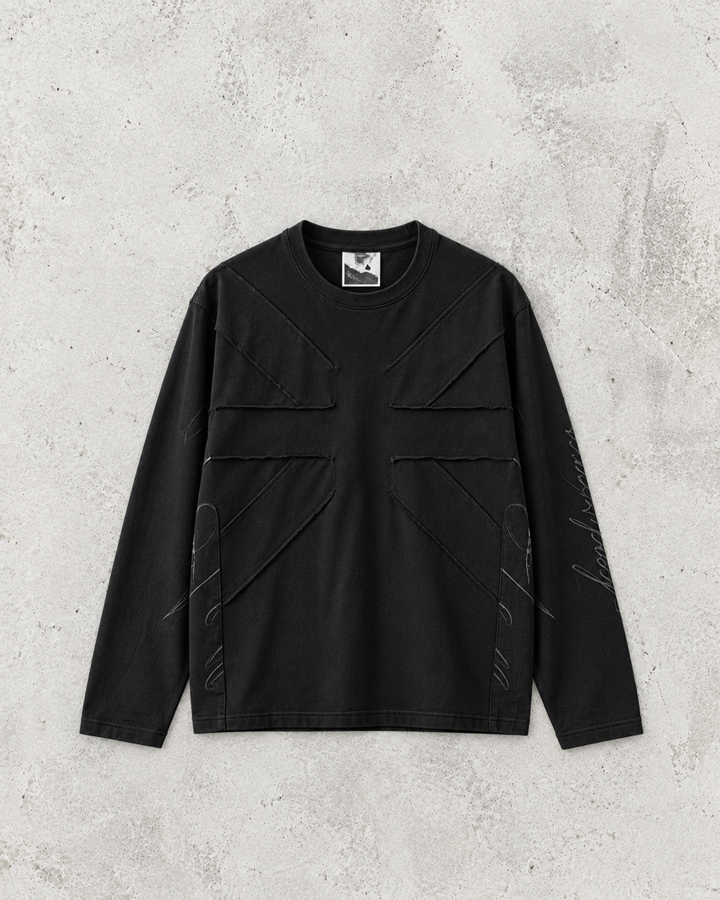 Retro Kreuz Sweatshirt Langarm