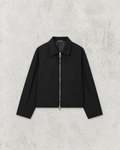 Women's Casual Solid Color Zipper Jacket Women's Streetwear with Lapel and Pockets Long Sleeve Plain Pleated Women's Outerwear Fashionable Bomber Jacket