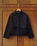 Frauen Shiny Pailletten Jacke Y2k Gold Farbe Stehkragen Langarm Kurzarm Mantel Herbst Winter Damen Hohe Streetwear
