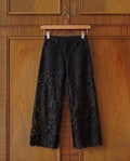 European 2025, Hollow Out Lace, Women's Jeans, Summer New Black Lace, Denim Pants, Heavy Industry, Beaded, Hot Diamond Denim, Splicing, Crochet