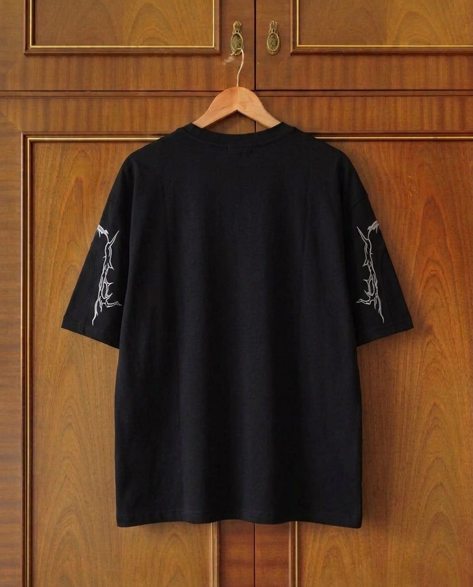 Stickerei Vintage Wildleder T Shirt Streetwear Harajuku Hip Hop Übergroßen T-shirt Sommer T Tops Unisex