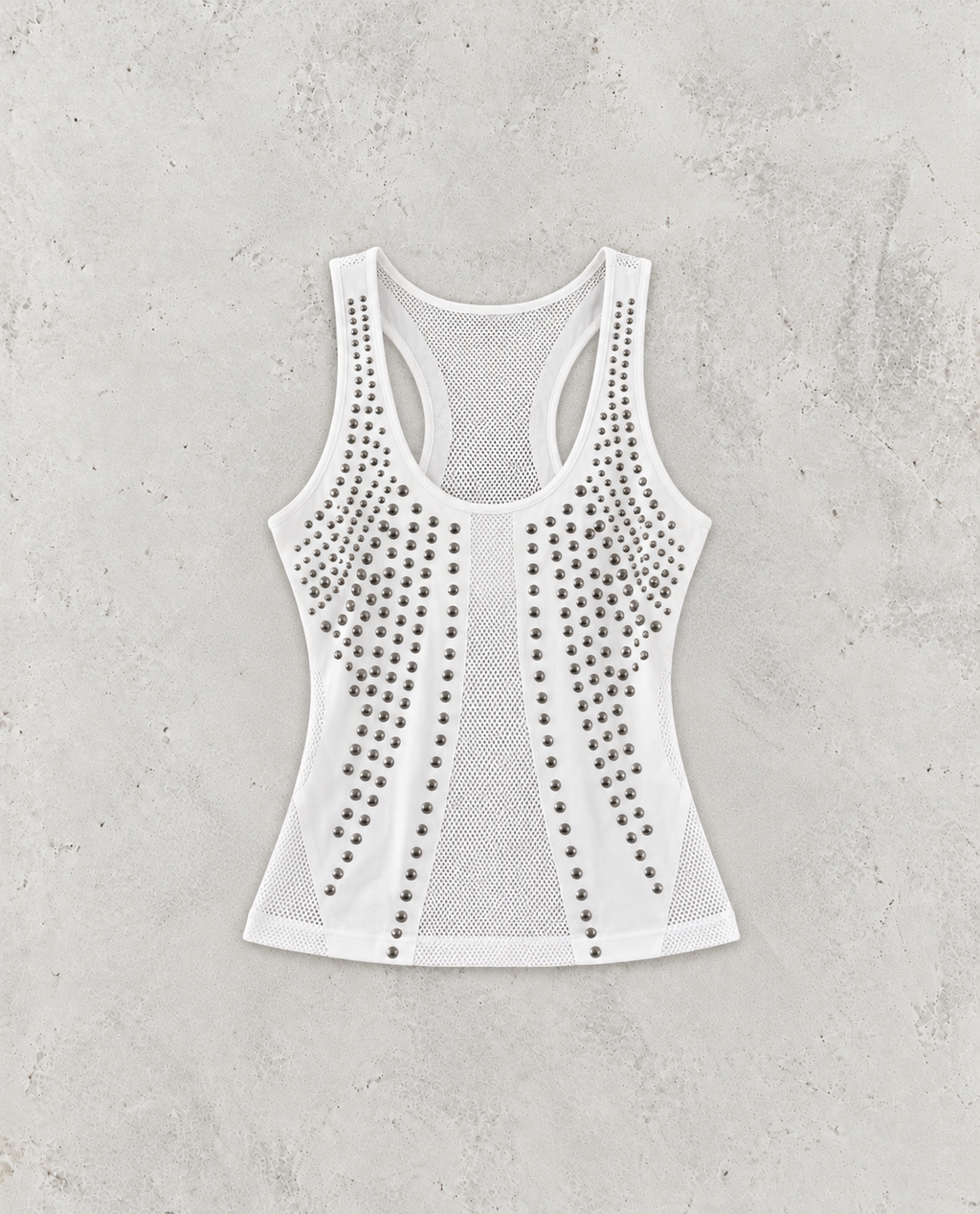 Karrram Japanisches Pailletten-Tanktop Vintage