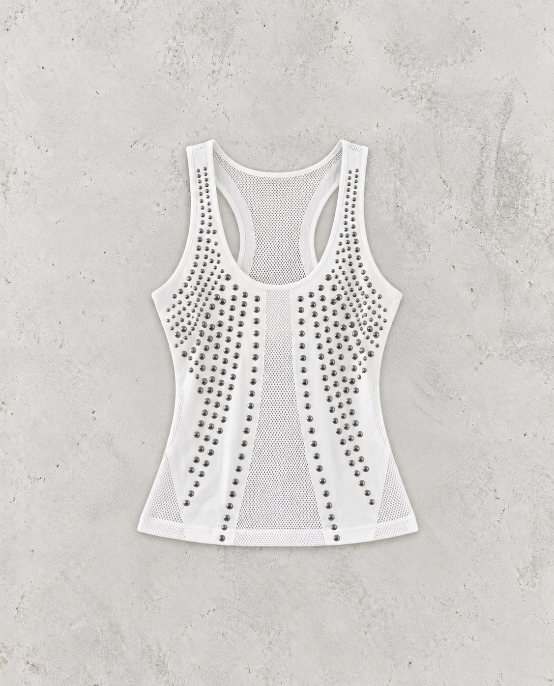 Karrram Japanisches Pailletten-Tanktop Vintage