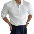 Neue Frühjahr Männer Solide Streifen Fitness Elastizität Langarm Shirts Für Männer Mode Stehen Kragen Herren Shirts Gestrickte