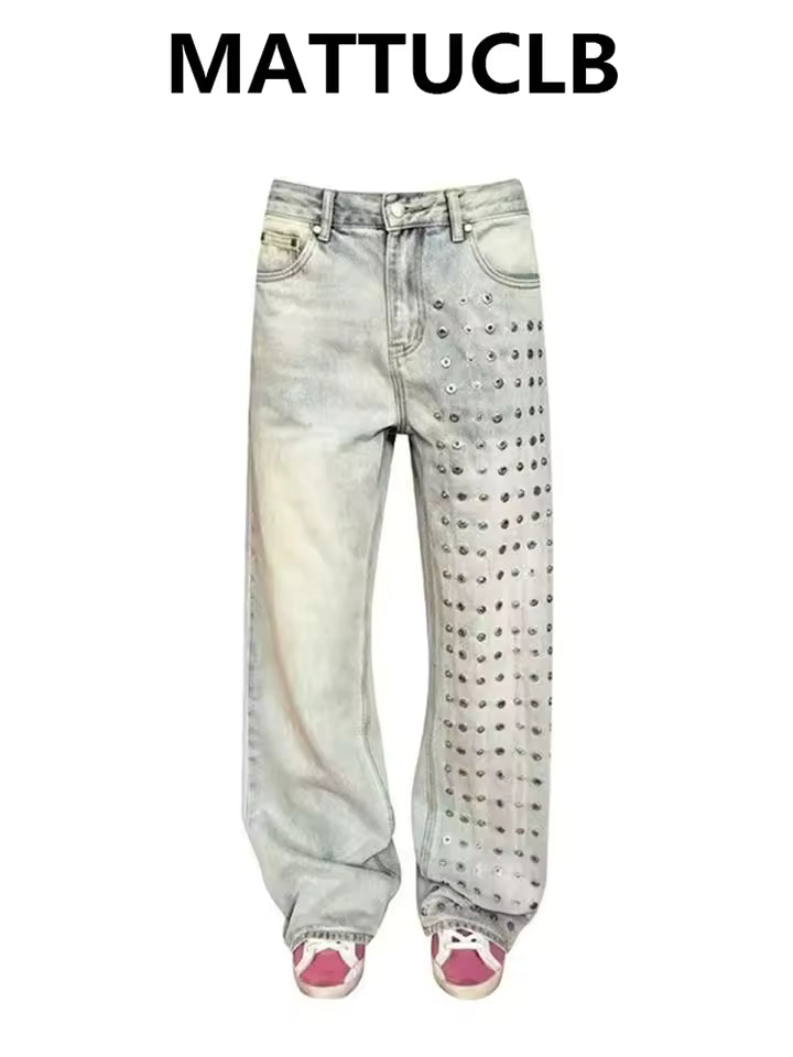 Damen Designer Baggy Jeans Y2K Japanischer Harajuku Weit Geschnittene Amerikanische Retro Punk Goblin Core Lange Hosen Trend Neu